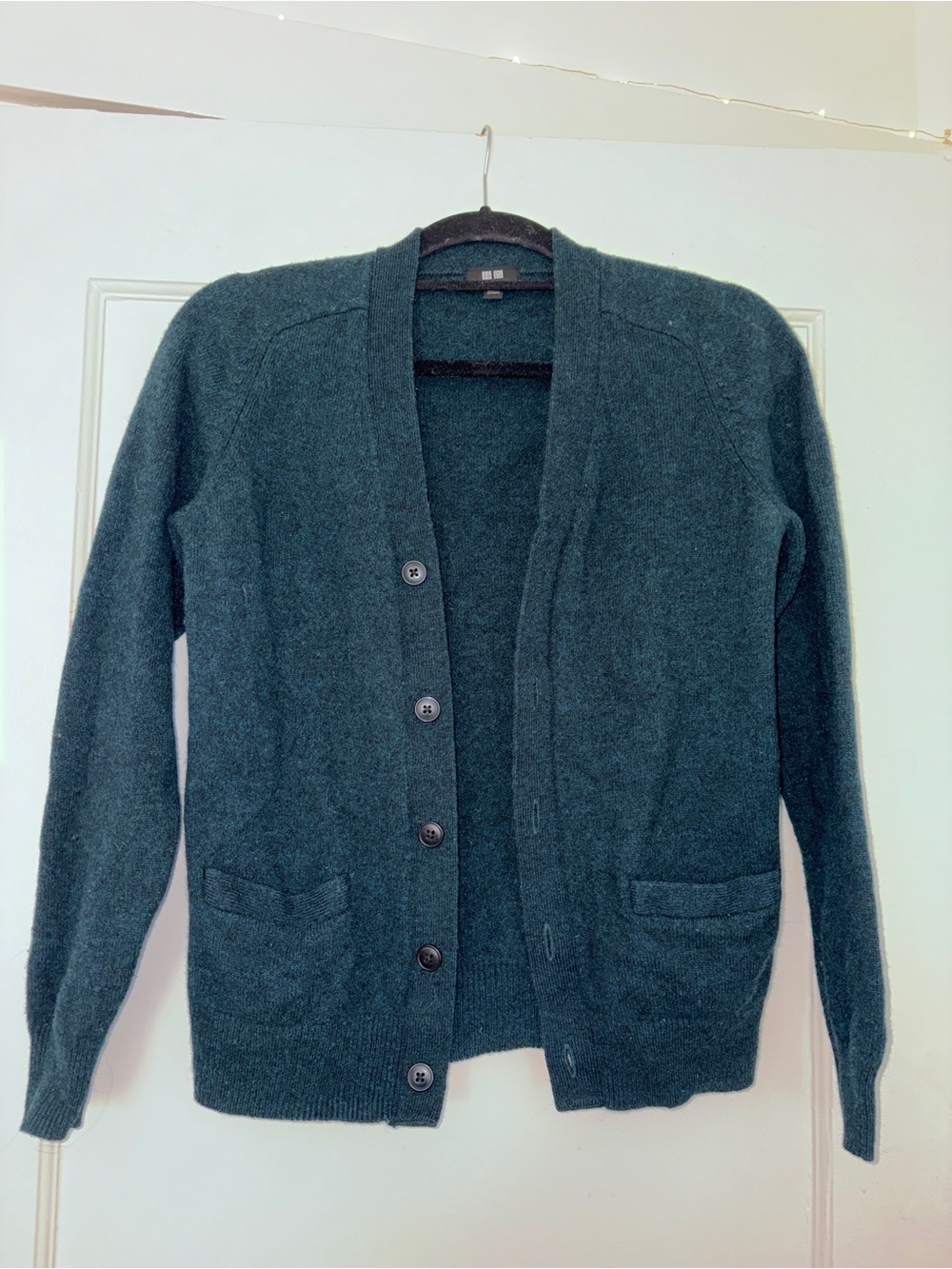 Uniqlo Dark Teal Button-Front Women's Cardigan